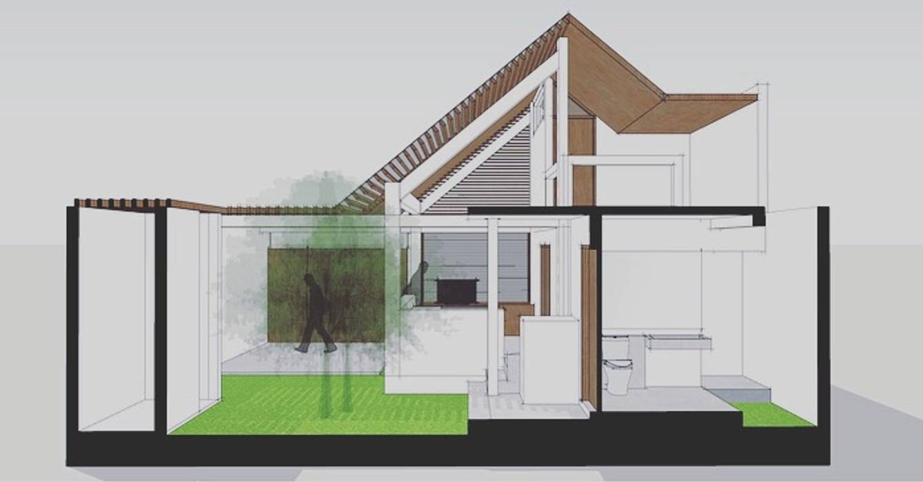 Section Companion Architecture Studio Single family home small house design