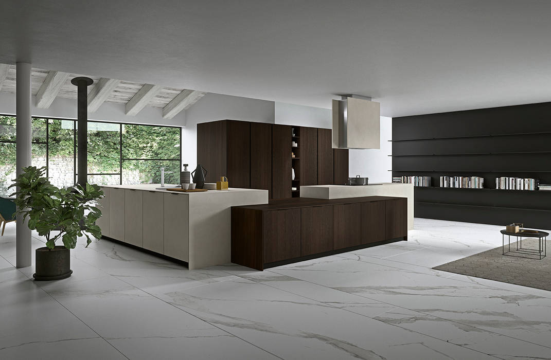 Dibiesse - Vestimi ROOM 66 KITCHEN&MORE Cucina attrezzata ante in legno,ante in cerfamica,cucina moderna,design