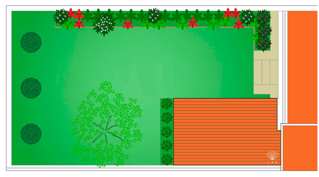 JAG arquitetura paisagista Jardines eclécticos Verde
