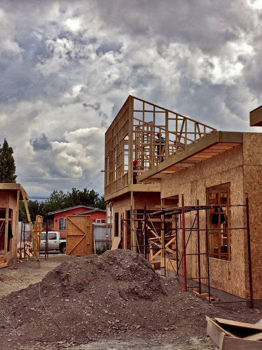 Obra en Construcción NidoSur Arquitectos - Valdivia Casas adosadas