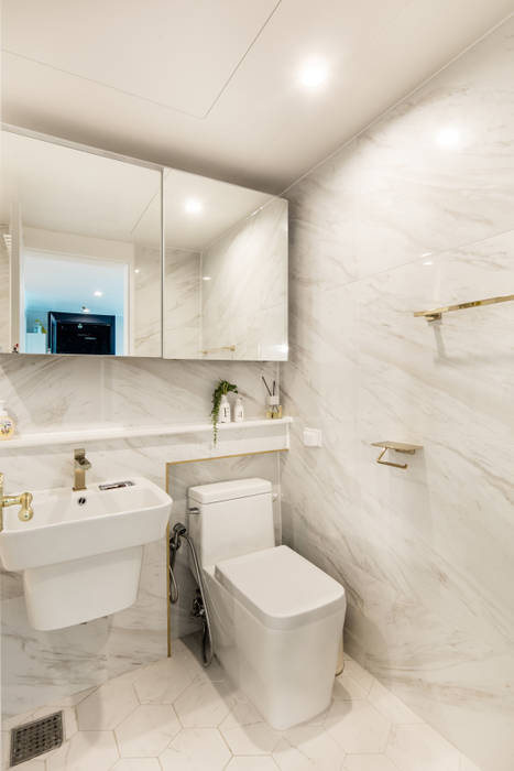 상봉동 건영2차 33PY, 봄디자인 봄디자인 Modern bathroom