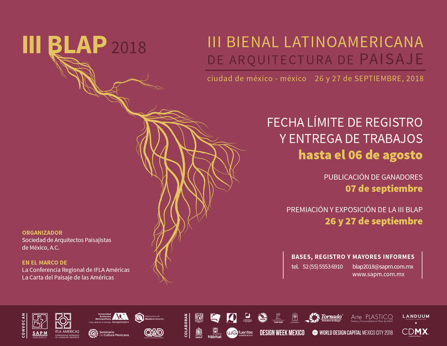 III Bienal Latinoamericana de Arquitectura de Paisaje Sociedad de Arquitectos Paisajistas de México, A.C. Jardines de invierno modernos arquitectura,paisaje,paisajismo,bienal,concurso,sapméxico,III BLAP,2018