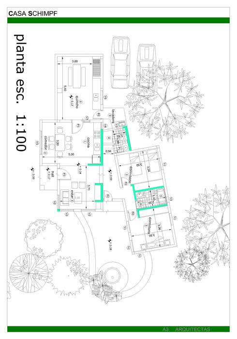 Diseño de casa en Tafí del Valle por A3 Arquitectas, Sofía Lopez Arquitecta Sofía Lopez Arquitecta