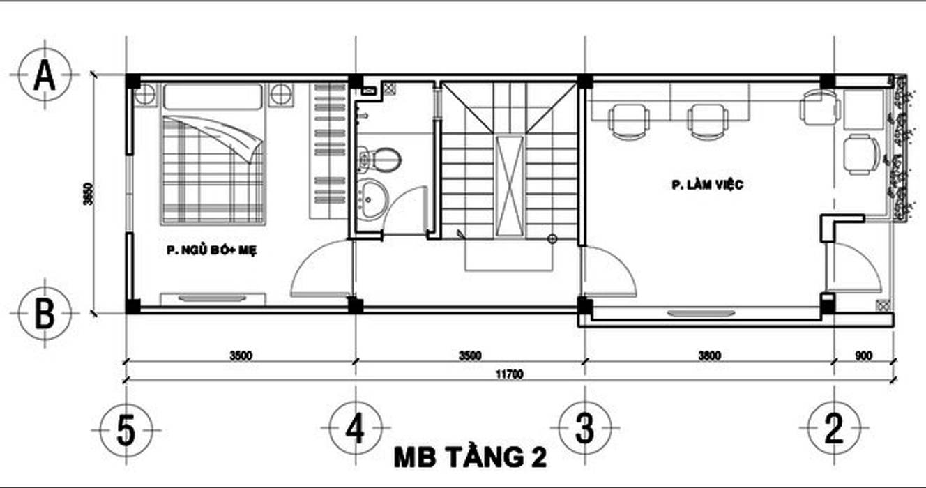 Ngỡ Ngàng Với Sự Thông Thoáng Của Ngôi Nhà Phố Mặt Tiền Chưa Đến 4m, Công ty Thiết Kế Xây Dựng Song Phát Công ty Thiết Kế Xây Dựng Song Phát Case in stile asiatico