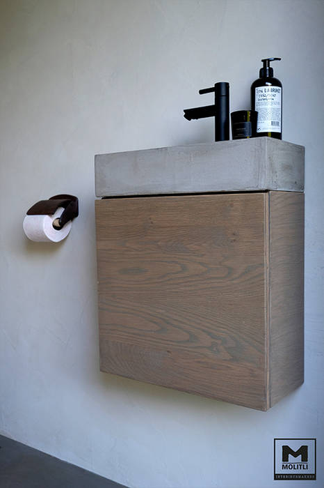 Buitenverblijf ibiza style: mediterrane badkamer door molitli ... Buitenverblijf ibiza style: mediterrane badkamer door molitli ...