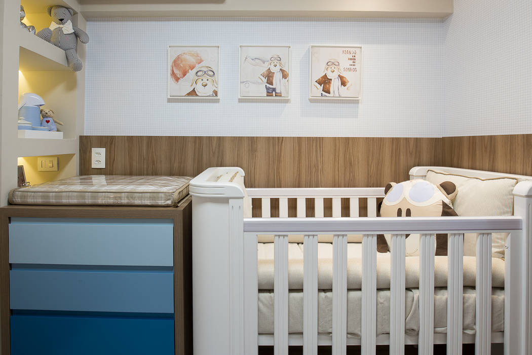 Dormitório bebê - Apartamento Way, INOVA Arquitetura INOVA Arquitetura Cuartos para bebés