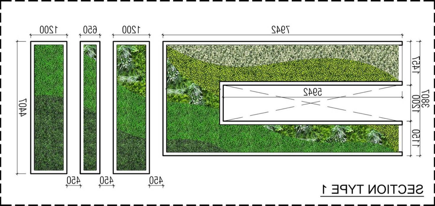 Artificial Plants Wall For Design of One Exterior Wall Landscape Project, Sunwing Industrial Co., Ltd. Sunwing Industrial Co., Ltd. Commercial spaces Nhựa Khu Thương mại