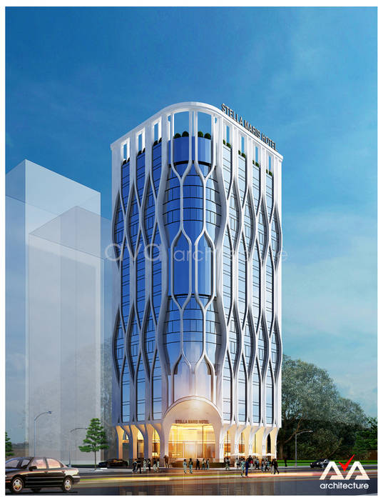 Thiết kế khách sạn đẹp đường Võ Văn Kiệt, TP. Đà Nẵng – Stella Maris, AVA Architects AVA Architects