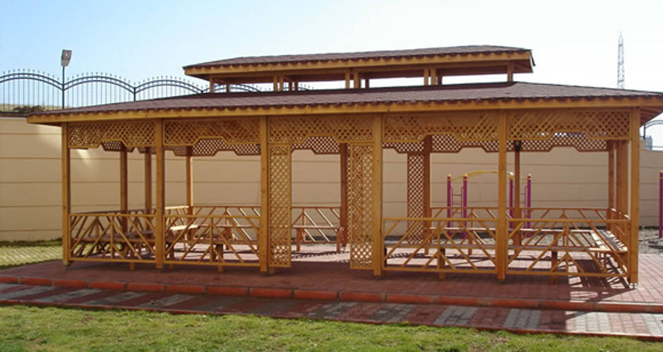 AHŞAP KAMELYA ÖRNEKLERİ, AHŞAP SEPETİ AHŞAP SEPETİ Pondok taman Kayu Wood effect