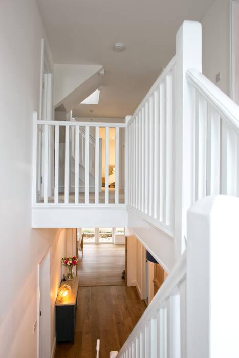 Stairs & Landing dwell design Country style corridor, hallway& stairs