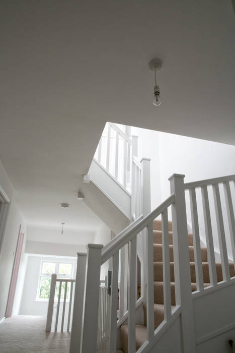 Stairs & Landing dwell design ทางเดินในสไตล์ประเทศห้องโถงและบันได