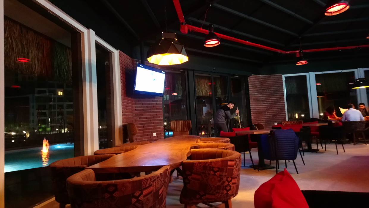 AQUA CAFE&RESTAURANT, Kargaraj İç Mimarlık Tasarım Atelyesi Kargaraj İç Mimarlık Tasarım Atelyesi Ticari alanlar Ahşap Ahşap rengi yer kazandıran mobilya,Bar & kulüpler