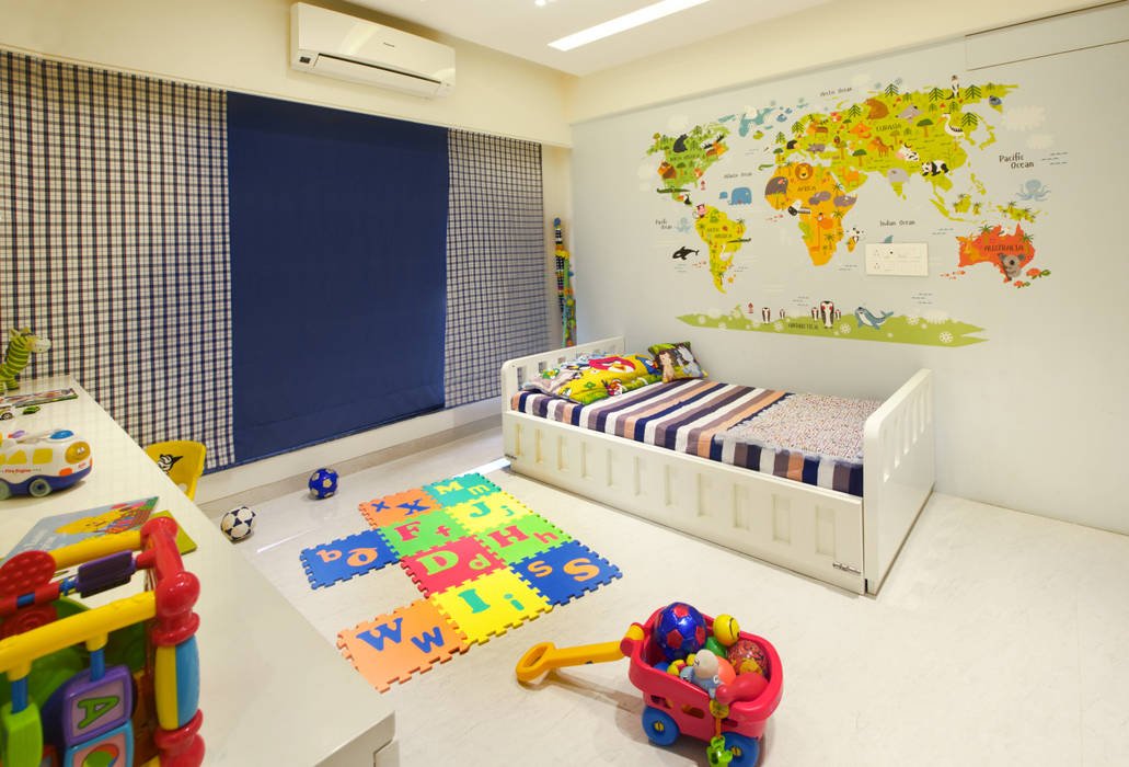 Residential apartment, Santacruz , Urbane Storey Urbane Storey Nursery/kid’s room
