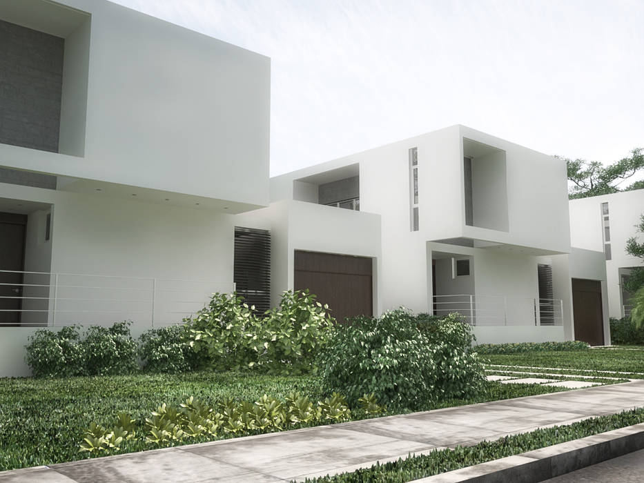 5 Casas en Miami, RRA Arquitectura RRA Arquitectura Halaman depan Kayu Wood effect