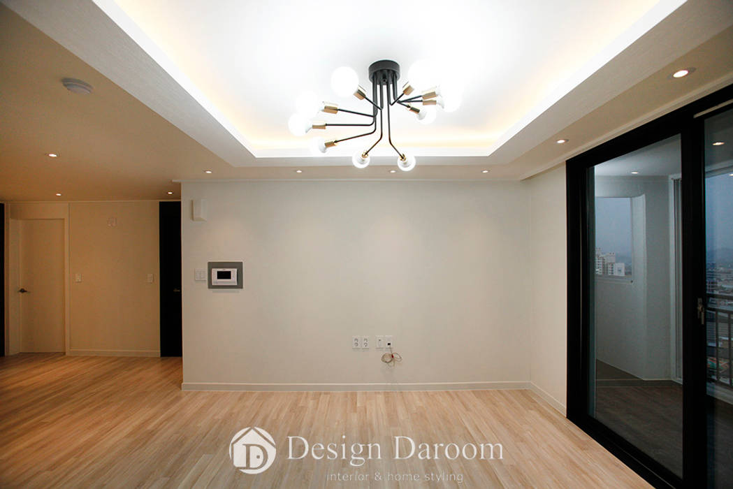 진건 현대아파트 33py, Design Daroom 디자인다룸 Design Daroom 디자인다룸 Nowoczesny salon