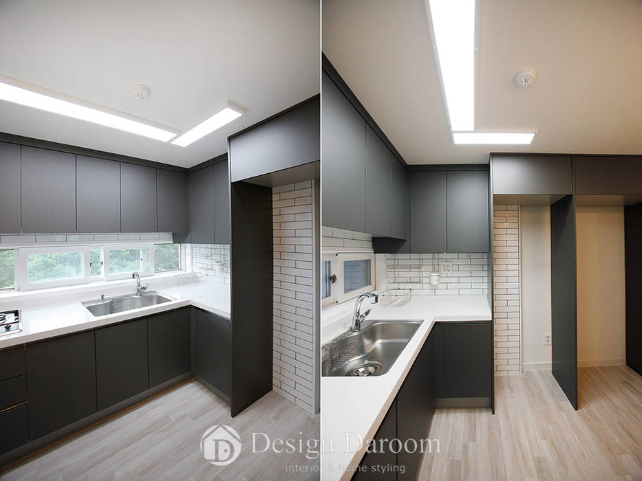 진건 현대아파트 33py, Design Daroom 디자인다룸 Design Daroom 디자인다룸 مطبخ