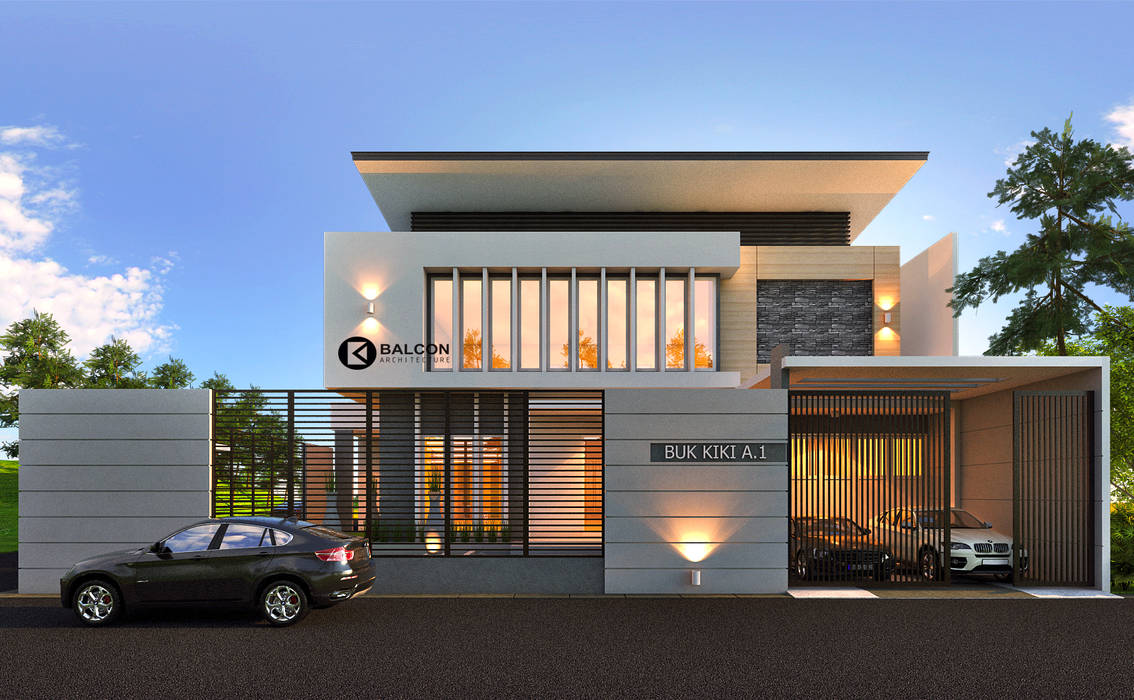 K-HOUSE BALCON ARCHITECTS tropis,modern,rumah,home,house,desain,design