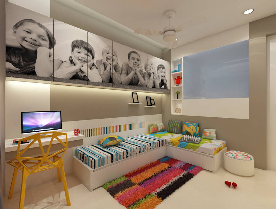 Kids Bedroom N design studio,Interior Designer Mumbai Teen bedroom