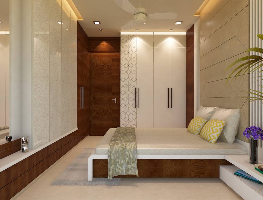 Guest Bedroom N design studio,Interior Designer Mumbai Minimalist bedroom