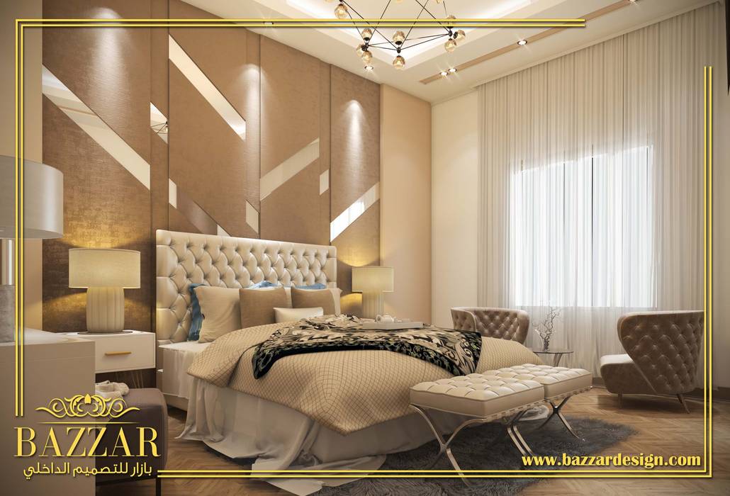 غرف نوم رئيسية, Bazzar Design Bazzar Design Phòng ngủ: thiết kế nội thất · bố trí · ảnh Accessories & decoration