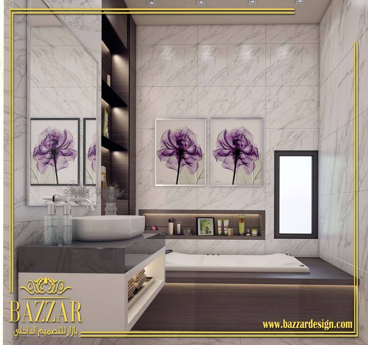 تصميم حمامات Bazzar Design حمام تصميم داخلي,ديكور داخلي,مصمم حمامات مودرن,