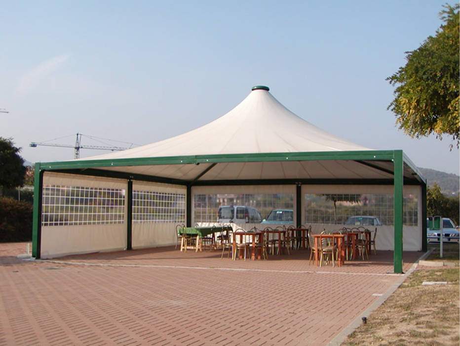 GAZEBI Grosso Tende Srl Tetto Cielo,Pianta,Ombra,Costruzione,Nuvola,Tempo libero,Gazebo,Manto stradale,Paesaggio,Albero