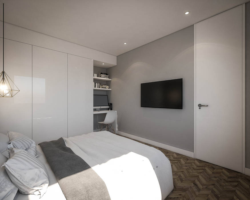 Dormitorios modernos: Ideas, imágenes y decoración de DV Arquitecto Moderno Compuestos de madera y plástico