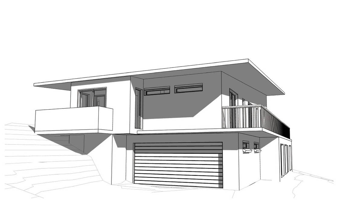 New House Design A4AC Architects FLOORPLAN,KNYSNA