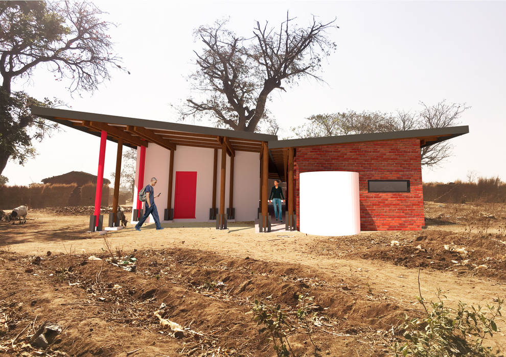 Uganda Rural Clinic, A4AC Architects A4AC Architects Espacios comerciales Ladrillos Clínicas y consultorios médicos