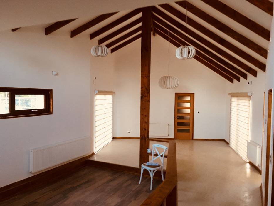Vista Living Comedor Nomade Arquitectura y Construcción spa Livings de estilo clásico Madera Acabado en madera