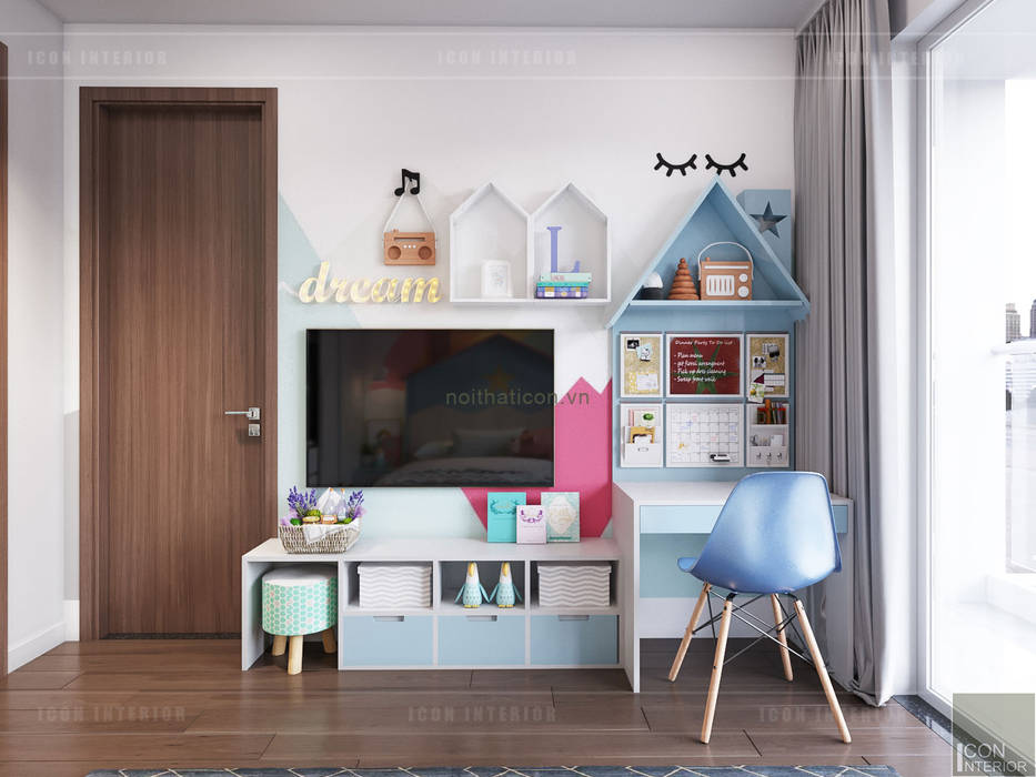 THIẾT KẾ BIỆT THỰ PALM CITY - Nét đẹp giao hòa trong không gian sống hiện đại, ICON INTERIOR ICON INTERIOR Modern nursery/kids room