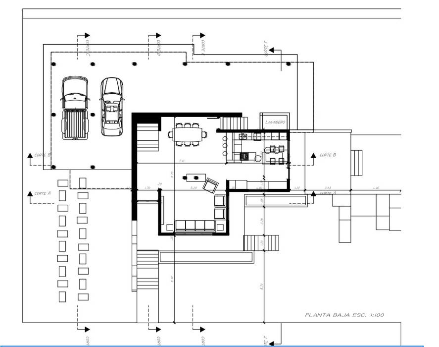 Proyecto Vivienda, Arquitecto Manuel Daniel Vilte Arquitecto Manuel Daniel Vilte منزل عائلي صغير