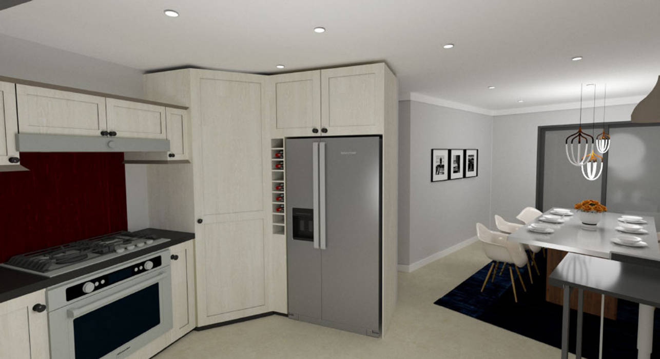 New kitchen & Dining Addition A4AC Architects Modern dining room Bricks Bergbron,Kitchen Addition,Modern Design