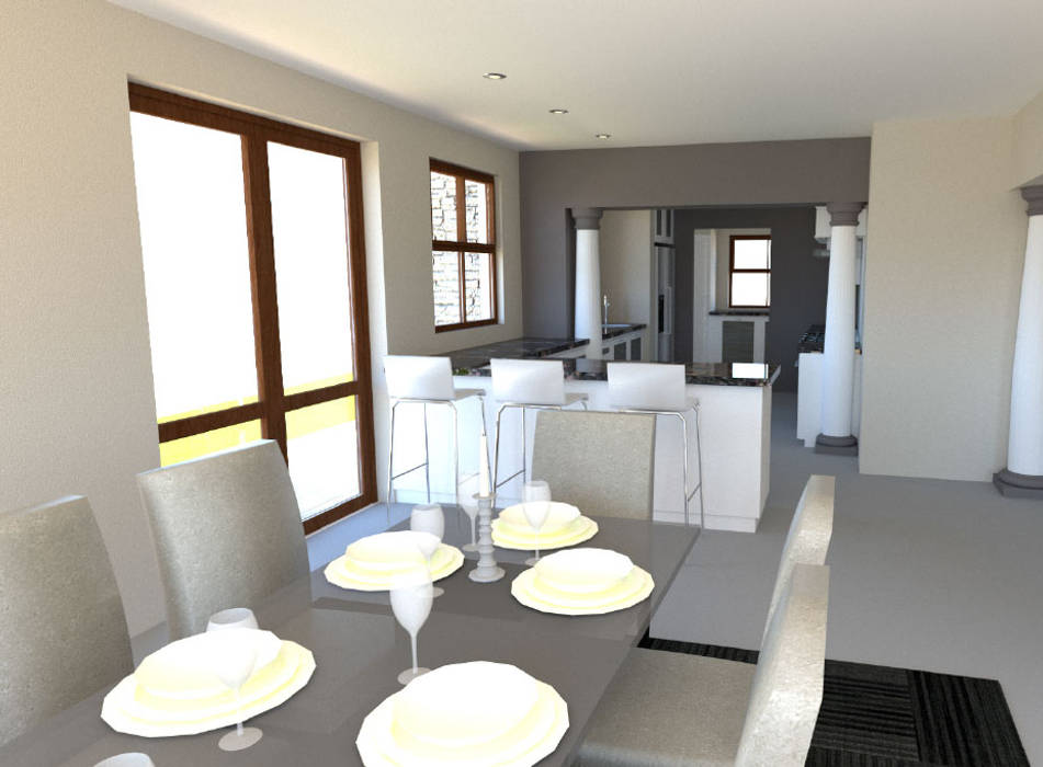 New Kitchen & Dining Room A4AC Architects Built-in kitchens Bricks Kitchen Addition