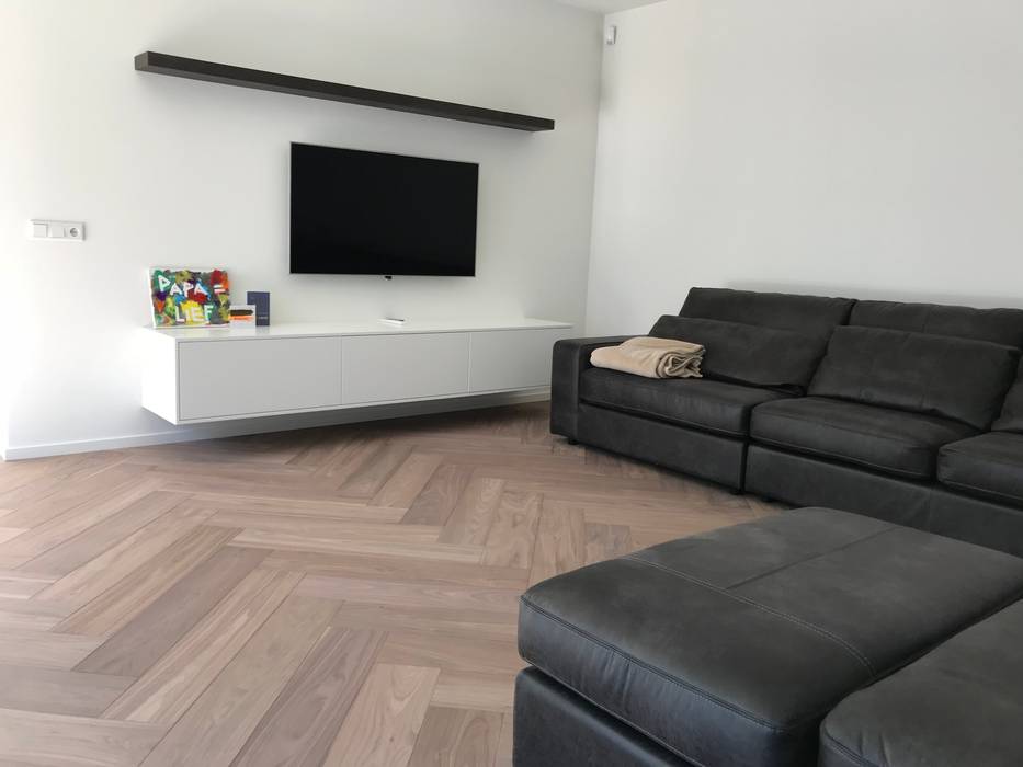 American Walnut - Special Finish ARDEE Parket Interieur Design Moderne woonkamers Hout Hout wood,parketvloer,walnut,specials,interieur,interior,design,ardeedesign