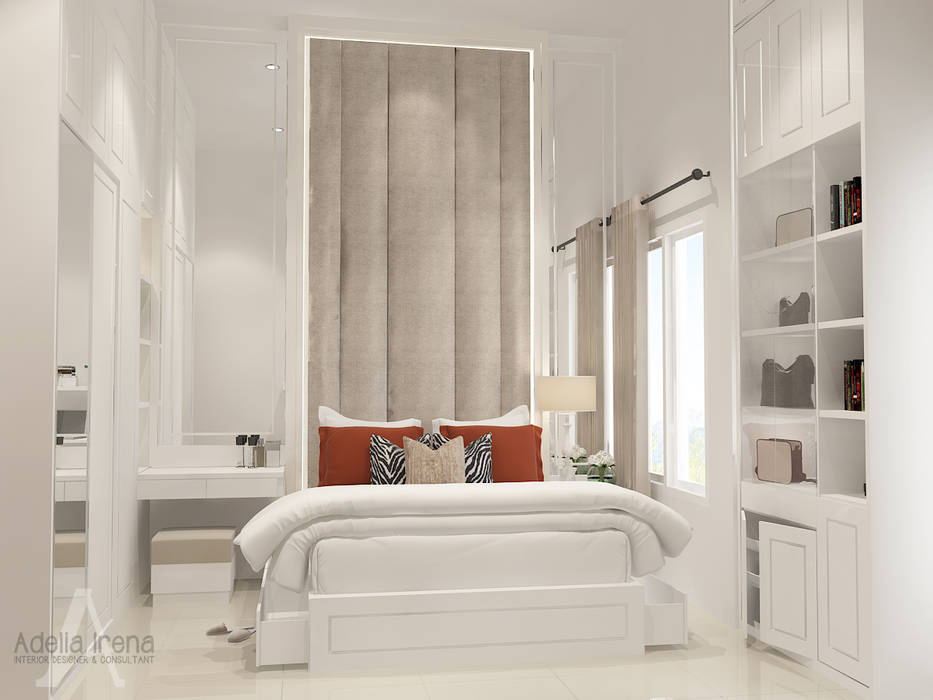Klasik Modern, PEKA INTERIOR PEKA INTERIOR Classic style bedroom Engineered Wood Transparent