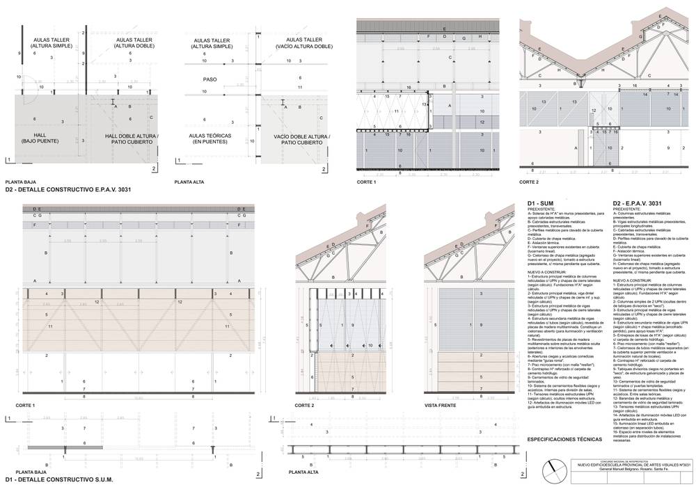 CONCURSO NACIONAL DE ANTEPROYECTOS NUEVO EDIFICIO ESCUELA PROVINCIAL DE ARTES VISUALES N° 3031. Autores arquitectos: Mauricio Morra y Diego Degiovanni Mauricio Morra Arquitectos Salas multimedia modernas