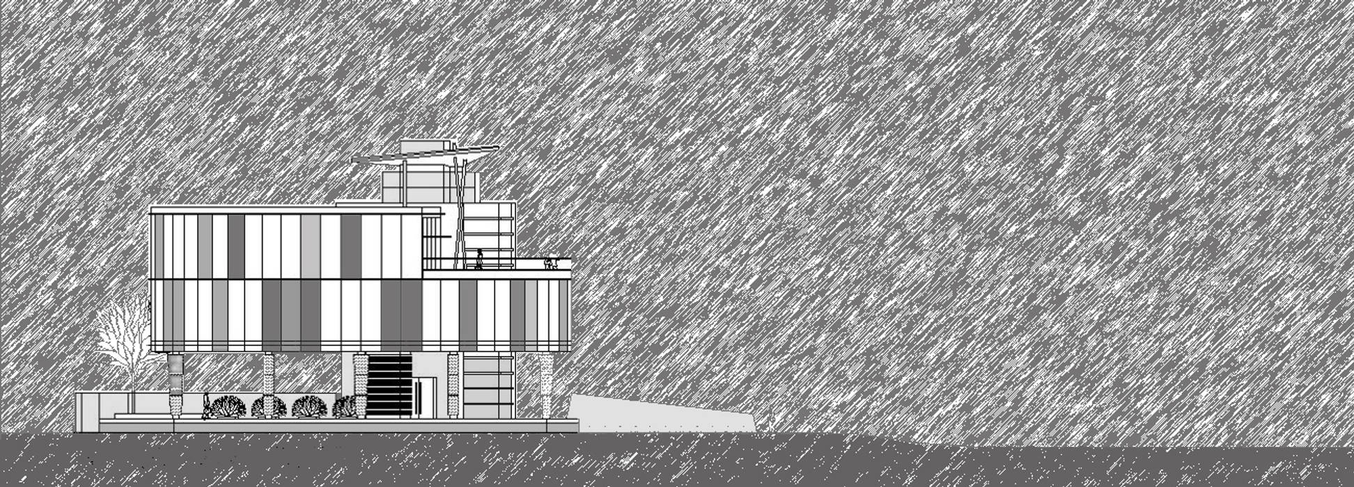 구미 해마루공원 전망대 , 건축사사무소 CSU 건축사사무소 CSU Casas estilo moderno: ideas, arquitectura e imágenes