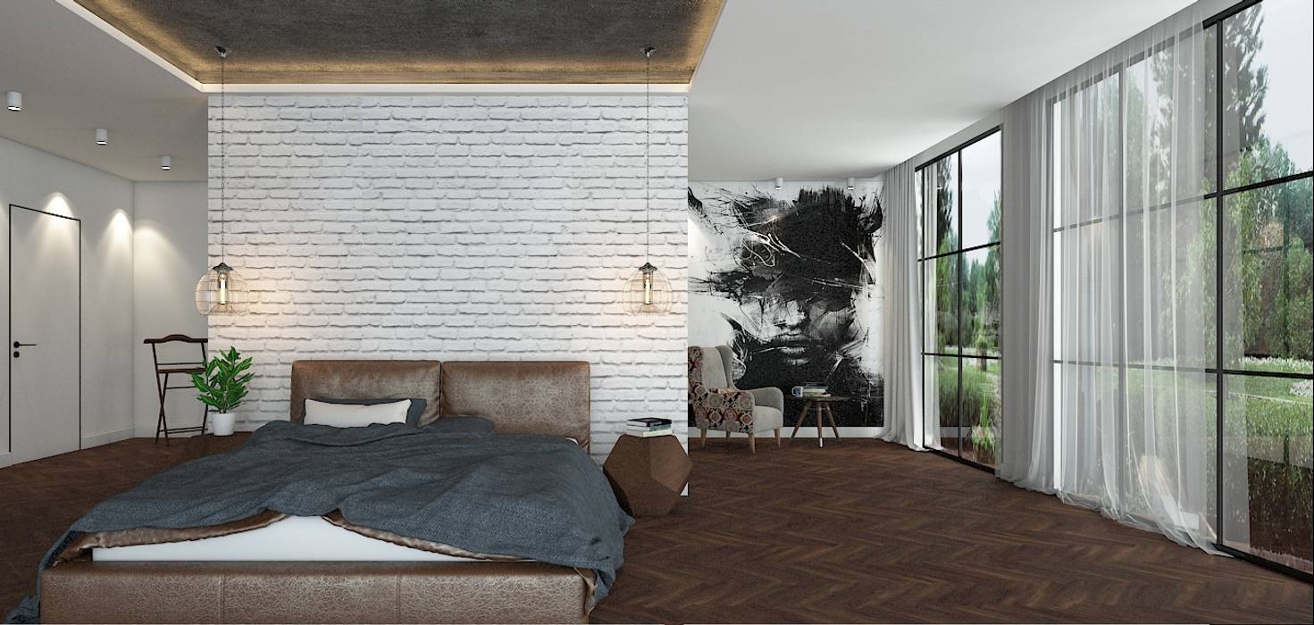 Yatak odası tasarım fa fehmi akpınar i̇ç mimarlık modern yatak odası