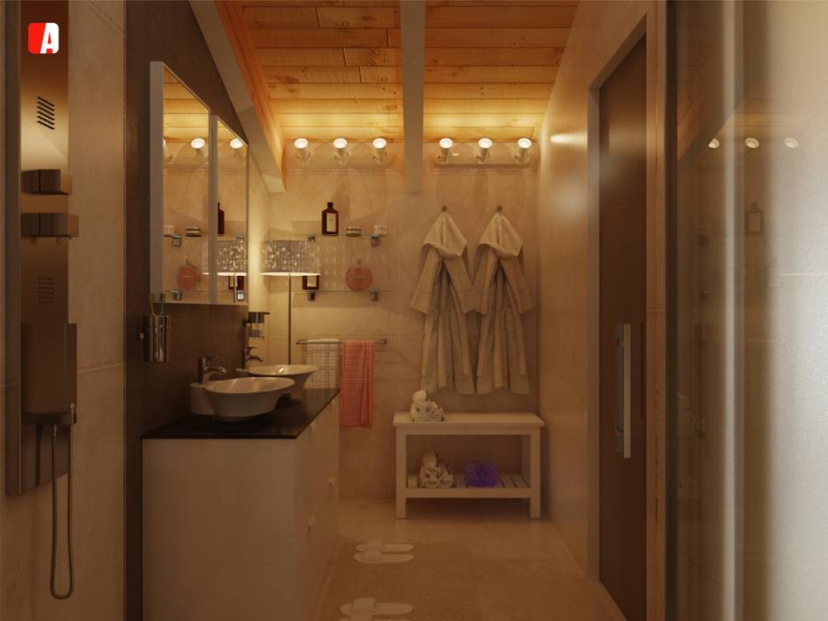 #02 - All you can Build, Il Migliore Architetto Il Migliore Architetto Bagno moderno bagno piccolo,bagno mansarda,illuminazione bagno,arredo bagno,pavimento del bagno,doccia filo pavimento