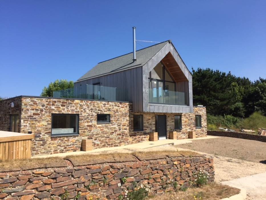 West Polberro - St Agnes, Building With Frames Building With Frames Maisons préfabriquées Bois Effet bois