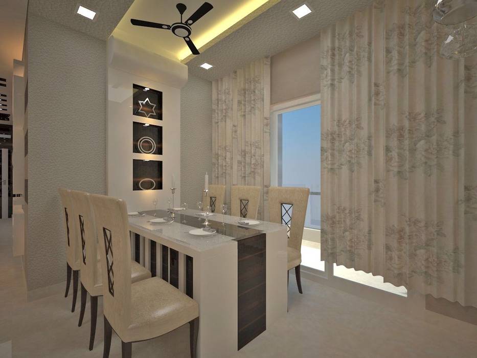 Contemporary interior project in kolkata, estate lookup interiors homify