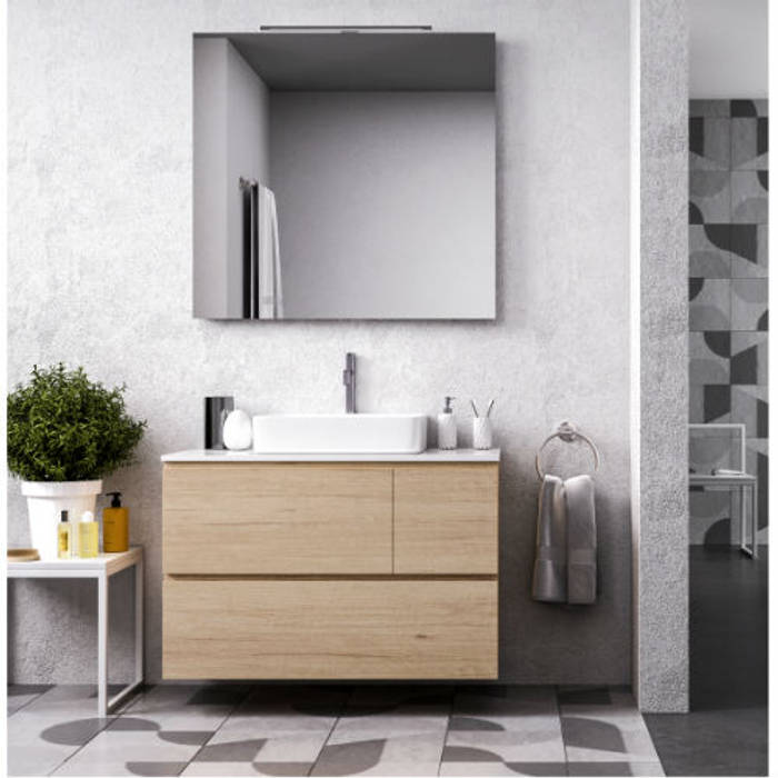 Mueble de Baño ARTIN TheBathPoint Baños de estilo moderno Aglomerado muebles de baño,Almacenamiento