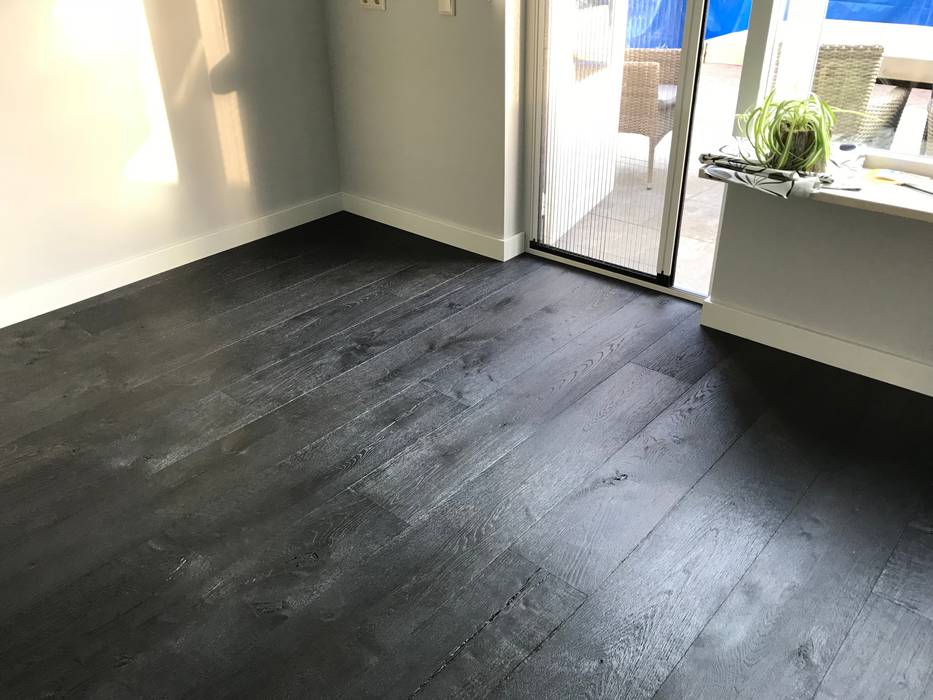 Eiken - Black Mountain ARDEE Parket Interieur Design Rustieke woonkamers Hout Hout wood,flooring,woodenflooring,houtenvloer,parnetvloer,parket,black,ruig,interieur,interior,ardeedesign