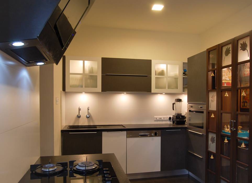 Apartment interiors- Kalakshetra, Chennai, Synergy Architecture and Interiors Synergy Architecture and Interiors Cocinas de estilo ecléctico