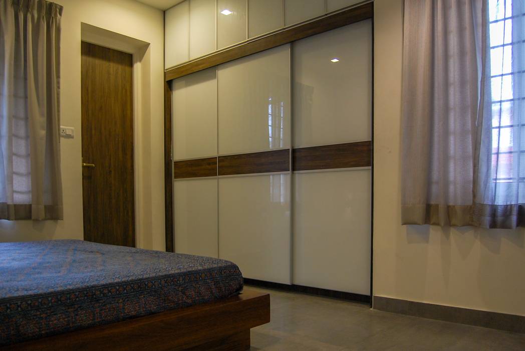 Apartment interiors- Kalakshetra, Chennai, Synergy Architecture and Interiors Synergy Architecture and Interiors Chambre originale