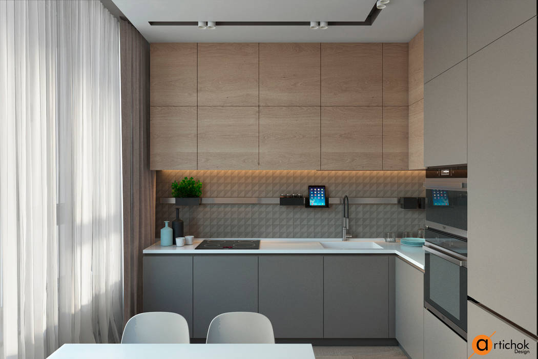 Природная симфония, Artichok Design Artichok Design Built-in kitchens Wood Wood effect