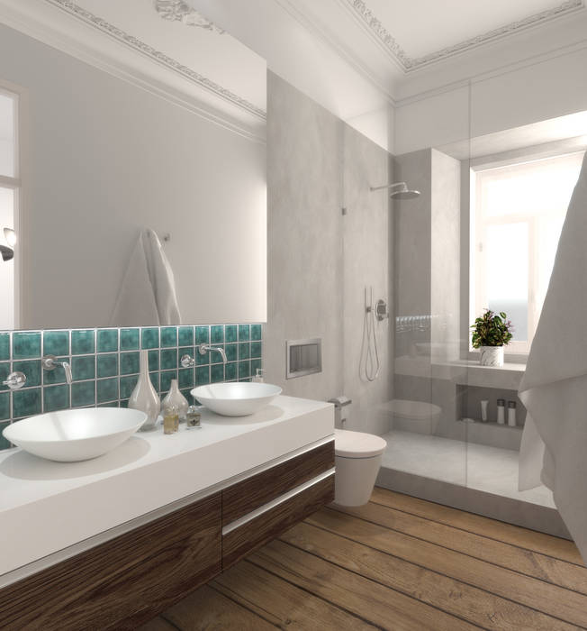 Apartamento Lapa INTO Studio Casas de banho ecléticas