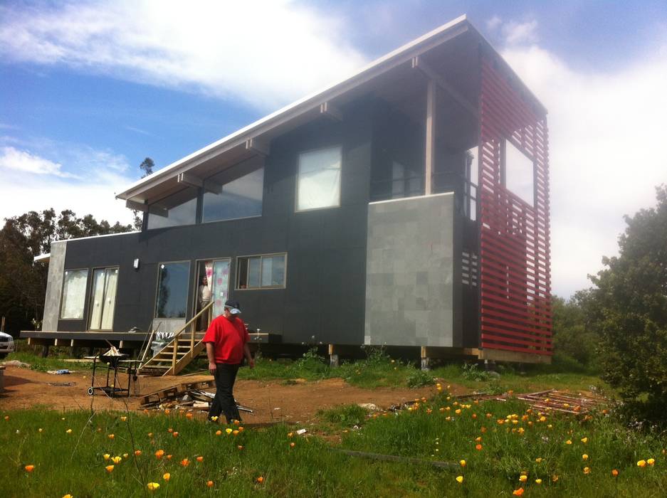 Casa en Algarrobo. Diseño y construccion de vivienda energitermica. Casa pasiva. Alto confort termico, Casas del Girasol- arquitecto Viña del mar Valparaiso Santiago Casas del Girasol- arquitecto Viña del mar Valparaiso Santiago Single family home