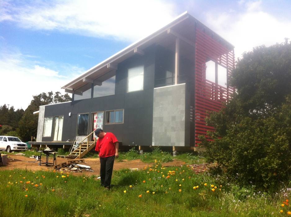 Casa en Algarrobo. Diseño y construccion de vivienda energitermica. Casa pasiva. Alto confort termico, Casas del Girasol- arquitecto Viña del mar Valparaiso Santiago Casas del Girasol- arquitecto Viña del mar Valparaiso Santiago Casas unifamiliares